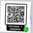 escanea y reserva para reservar por Whatsapp