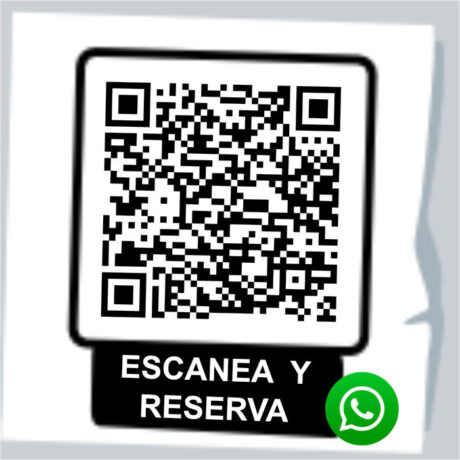 escanea y reserva para reservar por Whatsapp